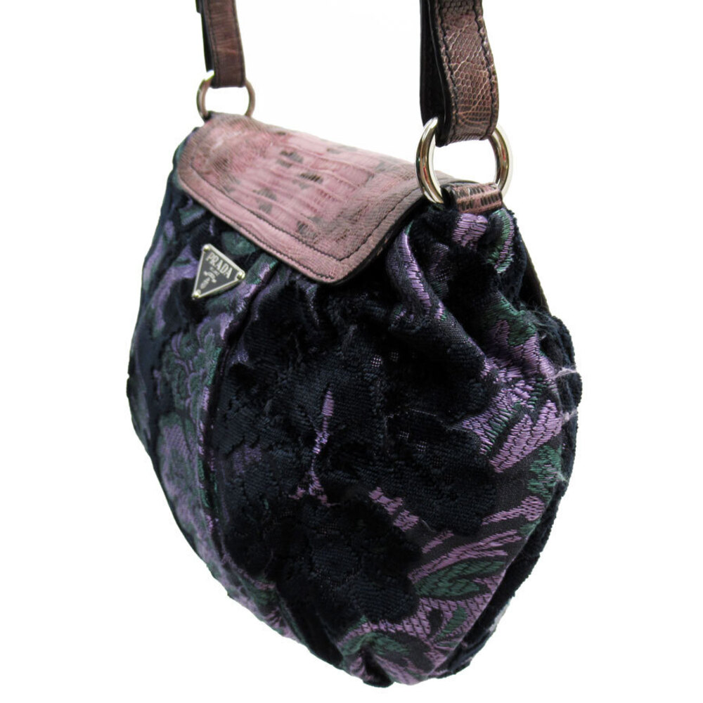 Prada handbag purple velour - Picture 2 of 4